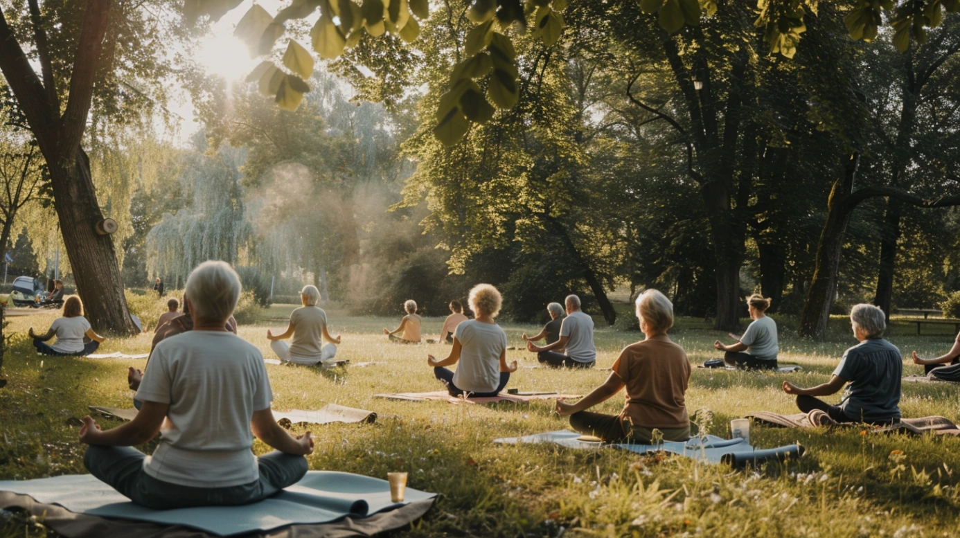 Літня йога-практика на свіжому повітрі